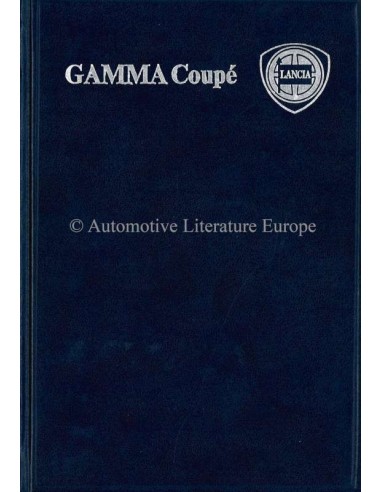 1979 LANCIA GAMMA COUPE HARDBACK OWNERS MANUAL ENGLISH