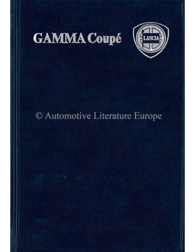 1979 LANCIA GAMMA COUPE HARDCOVER INSTRUCTIEBOEKJE ENGELS