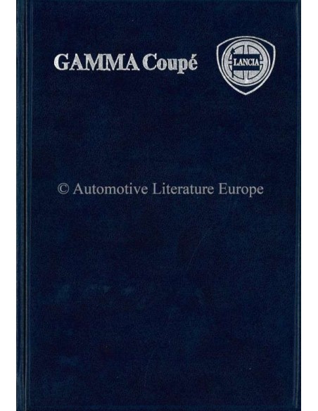 1979 LANCIA GAMMA COUPE HARDBACK OWNERS MANUAL ENGLISH