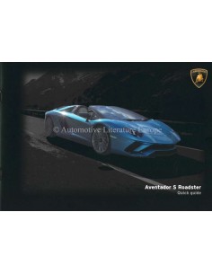 2018 LAMBORGHINI AVENTADOR S ROADSTER KURZANLEITUNG ENGLISCH