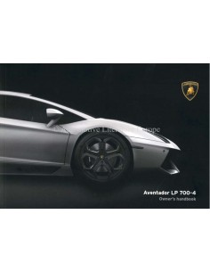 2016 LAMBORGHINI AVENTADOR LP 700-4 BETRIEBSANLEITUNG ENGLISCH