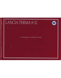 1987 LANCIA THEMA 8.32 HARDCOVER BROCHURE DUITS