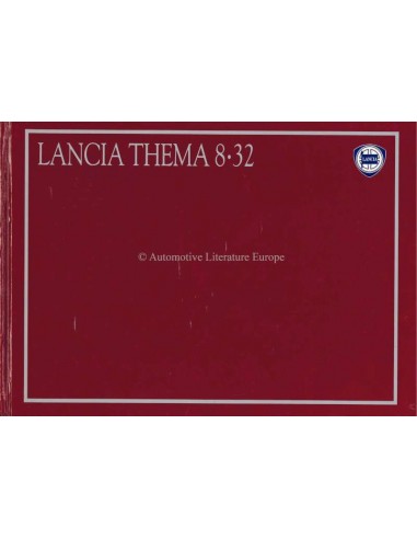 1987 LANCIA THEMA 8.32 HARDCOVER BROCHURE DUITS