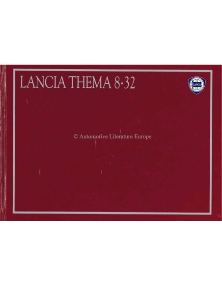 1987 LANCIA THEMA 8.32 HARDBACK BROCHURE GERMAN
