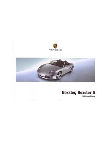 2008 PORSCHE BOXSTER & S INSTRUCTIEBOEKJE DUITS