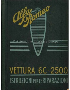 1949 ALFA ROMEO 6C 2500 SPORT & SUPER SPORT OWNERS MANUAL ITALIAN
