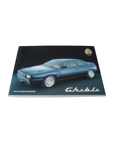1994 MASERATI GHIBLI INSTRUCTIEBOEKJE ITALIAANS
