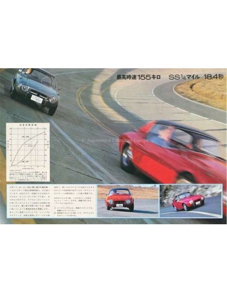 1965 TOYOTA 800 SPORT BROCHURE JAPANESE