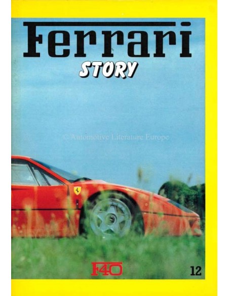 1987 FERRARI STORY F40 MAGAZINE 12 ENGELS / ITALIAANS