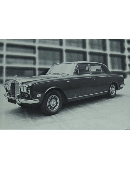 1973 ROLLS ROYCE SILVER SHADOW LONG WHEELBASE SALOON INSTRUCTIEBOEKJE ENGELS