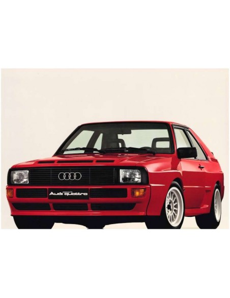 1983 AUDI SPORT QUATTRO PORTFOLIO BROCHURE DUITS