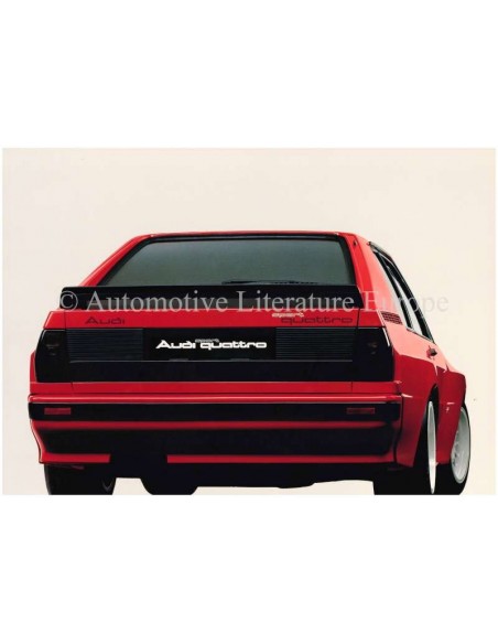 1983 AUDI SPORT QUATTRO PORTFOLIO BROCHURE DUITS