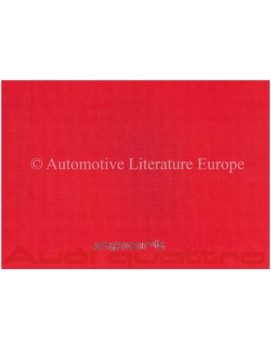 1983 AUDI SPORT QUATTRO PORTFOLIO BROCHURE DUITS