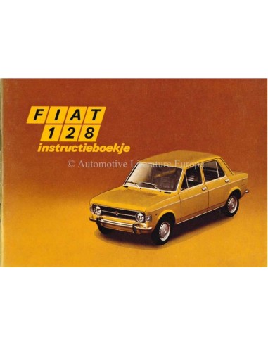 1971 FIAT 128 INSTRUCTIEBOEKJE NEDERLANDS