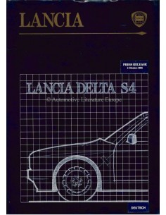 1985 LANCIA DELTA S4 PRESSEMAPPE DEUTSCH