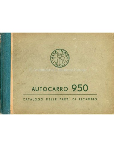 1956 ALFA ROMEO AUTOCARRO 950 ONDERDELENHANDBOEK ITALIAANS