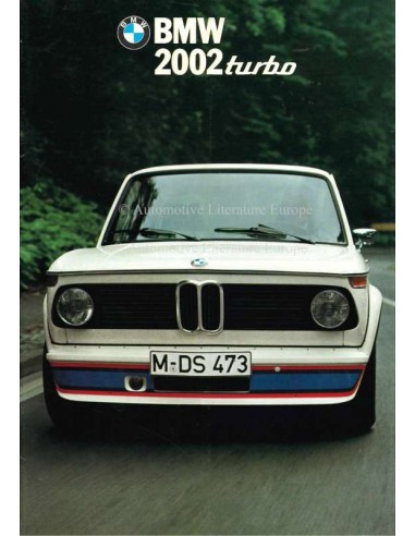 1974 BMW 2002 TURBO BROCHURE ITALIAN