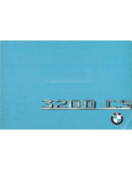 1964 BMW 3200 CS PROSPEKT ITALIENISCH