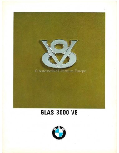 1967 GLAS 3000 V8 BROCHURE ITALIAN