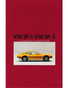 1973 VOLKSWAGEN SP-1 / SP-2 BROCHURE ENGELS / SPAANS