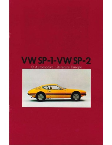 1973 VOLKSWAGEN SP-1 / SP-2 PROSPEKT ENGLISCH / SPANISCH
