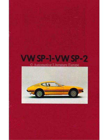 1973 VOLKSWAGEN SP-1 / SP-2 BROCHURE ENGELS / SPAANS
