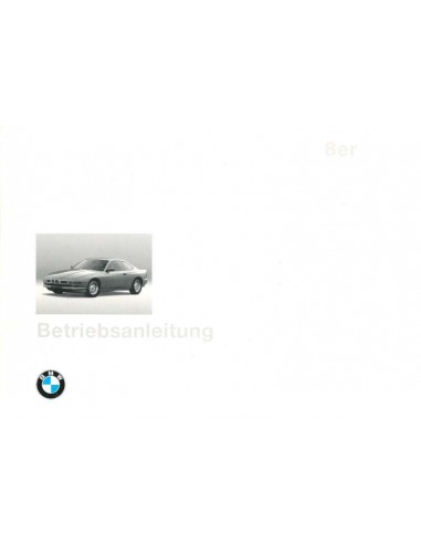 1991 BMW 8 SERIES OWNERS MANUAL HANDBOOK GERMAN