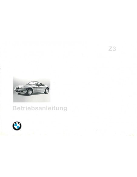1996 BMW Z3 BETRIEBSANLEITUNG DEUTSCH