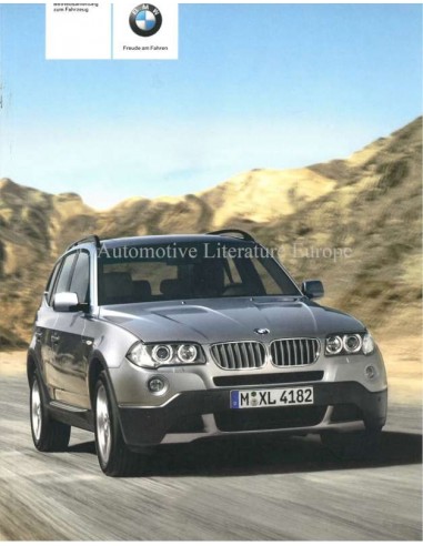 2005 BMW X3 INSTRUCTIEBOEKJE DUITS