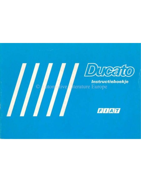 1986 FIAT DUCATO OWNERS MANUAL DUTCH
