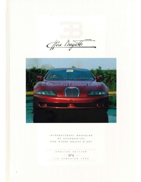 1993 EB ETTORE BUGATTI HARDCOVER MAGAZIN 4 ENGLISCH