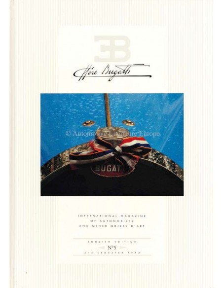 1993 EB ETTORE BUGATTI HARDCOVER MAGAZIN 5 ENGLISCH