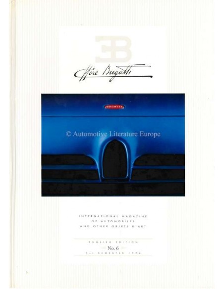 1994 EB ETTORE BUGATTI HARDCOVER MAGAZIN 6 ENGLISCH