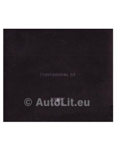 2003 BENTLEY CONTINENTAL GT BROCHURE ENGELS