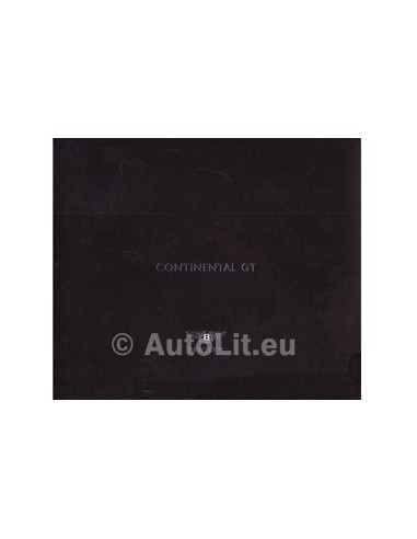 2003 BENTLEY CONTINENTAL GT BROCHURE ENGELS