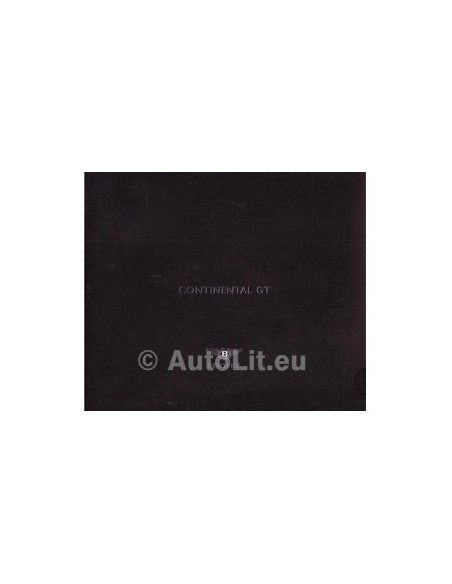 2003 BENTLEY CONTINENTAL GT BROCHURE ENGELS