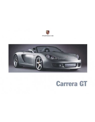 2000 PORSCHE CARRERA GT HARDCOVER PROSPEKT DEUTSCH / ENGLISCH