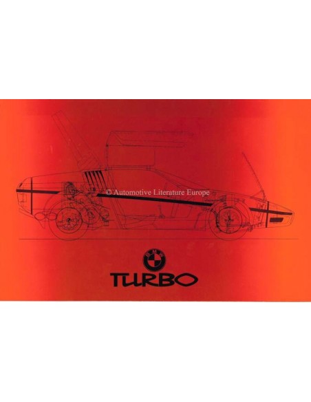 1972 BMW TURBO BROCHURE ITALIAN