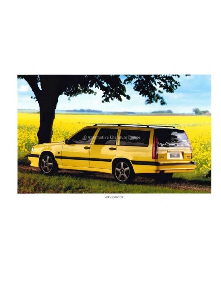 1995 VOLVO 850 T-5R PORTFOLIO BROCHURE DUITS