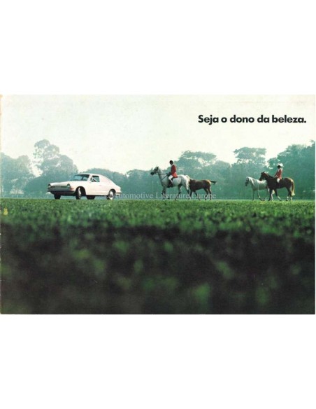 1971 VOLKSWAGEN KARMANN GHIA BROCHURE PORTUGUESE