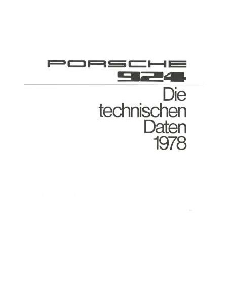 1978 PORSCHE 924 BROCHURE GERMAN