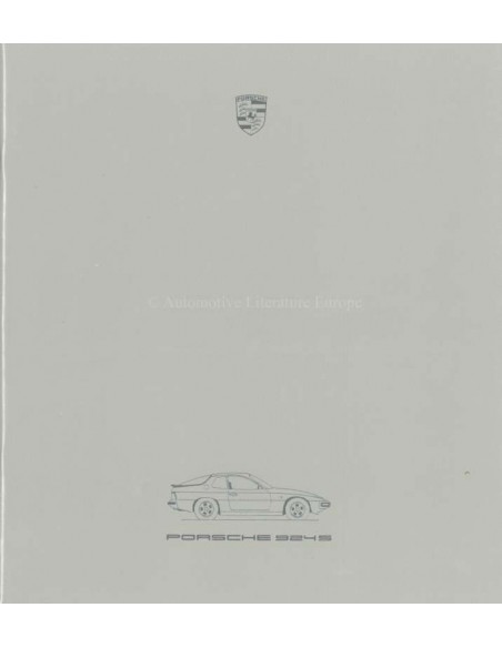 1986 PORSCHE 924 S BROCHURE DUITS