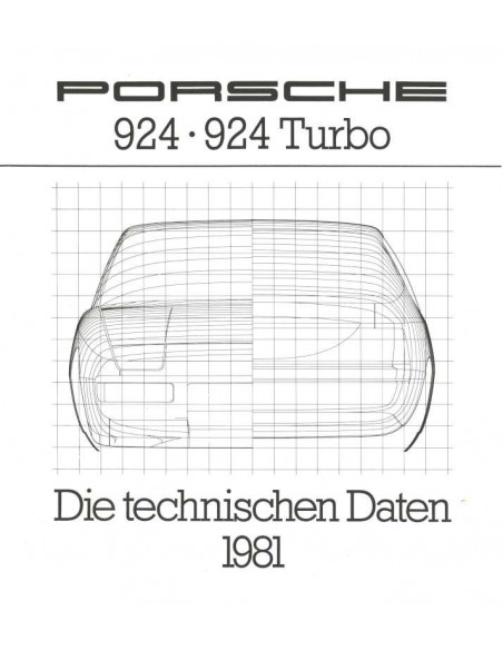 1981 PORSCHE 924 / 924 TURBO BROCHURE GERMAN