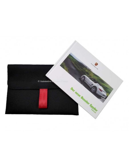2010 PORSCHE BOXSTER SPYDER HARDCOVER PROSPEKT DEUTSCH
