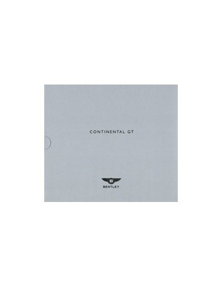 2008 BENTLEY CONTINENTAL GT BROCHURE ENGELS