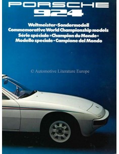 1976 PORSCHE 924 WERELDKAMPIOEN MODEL BROCHURE