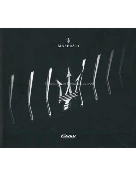 2018 MASERATI GHIBLI BROCHURE ITALIAANS