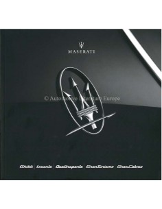 2019 MASERATI RANGE BROCHURE ITALIAN