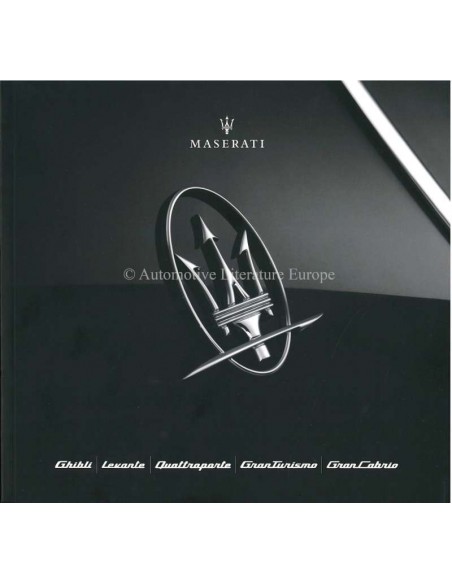 2019 MASERATI PROGRAMMA BROCHURE ITALIAANS