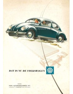 1954 VOLKSWAGEN KEVER BROCHURE NEDERLANDS